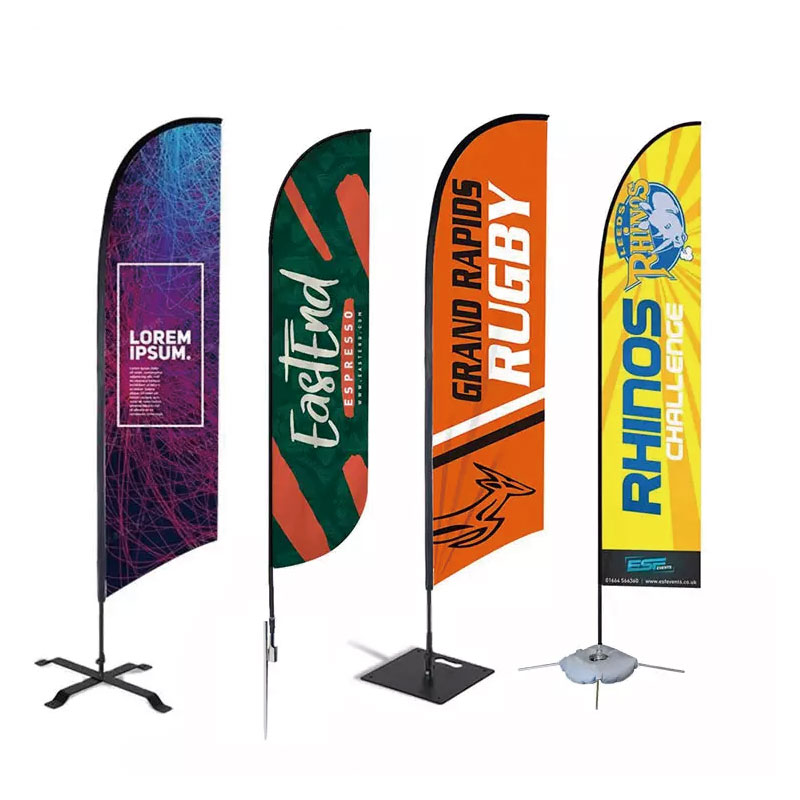 Advertising Custom Flying Banners Waterproof Bow Sail Teardrop Flag ,Feather Flag Banners,Beach Flags