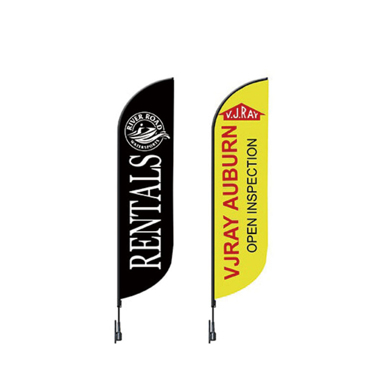 Custom Printing Beach flag Wind Trade show Bow Flying Beach Feather Flag