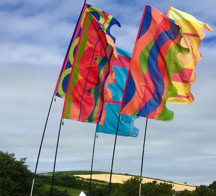 Original Factory Promotion Advertising Pole Kit Cellphone Repair Beach Flags Swooper Teardrop Feather Flag