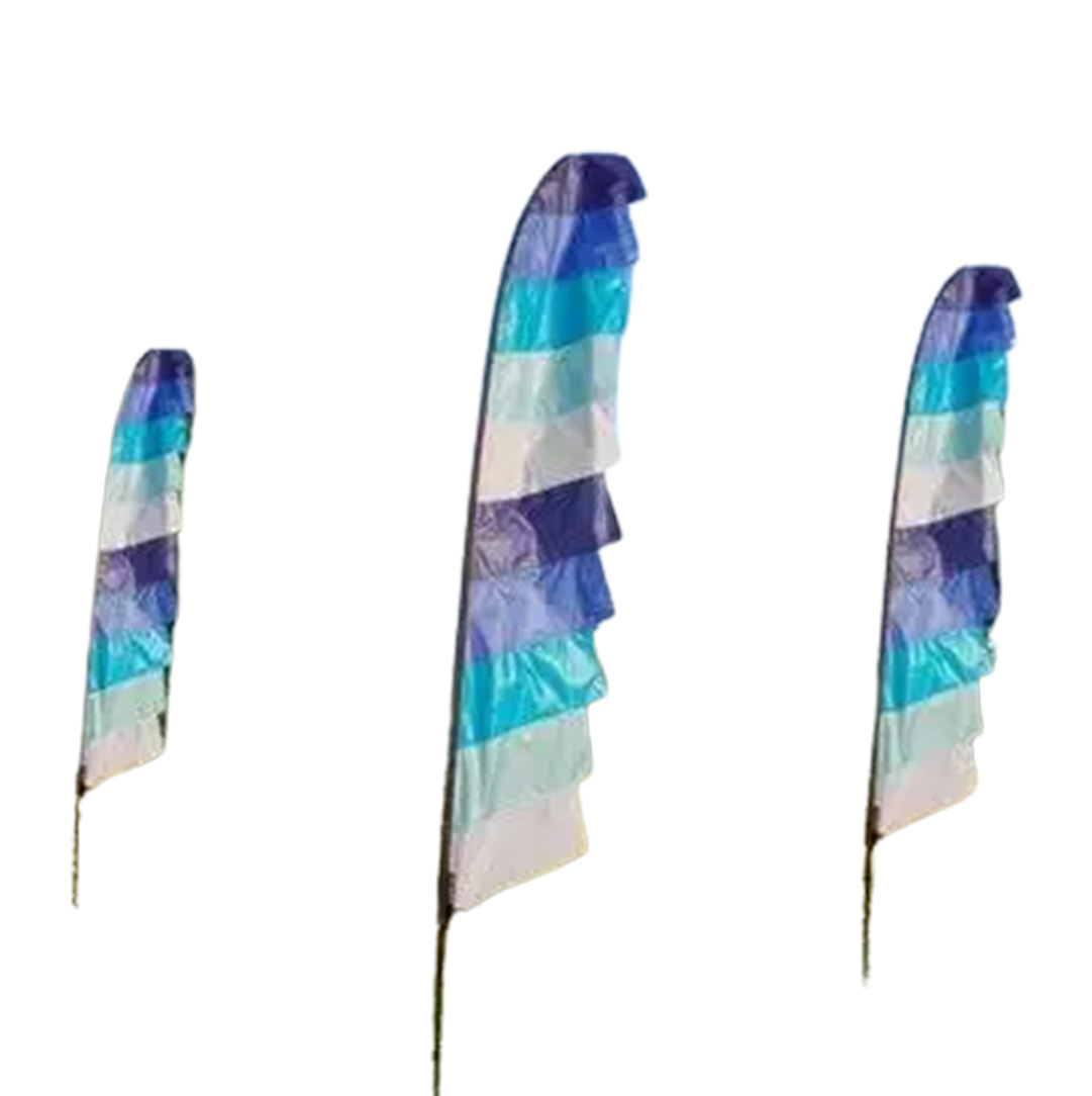 Customized Polyester Blank Flags Teardrop Feather Pole Kit Flag For Outdoor Advertising