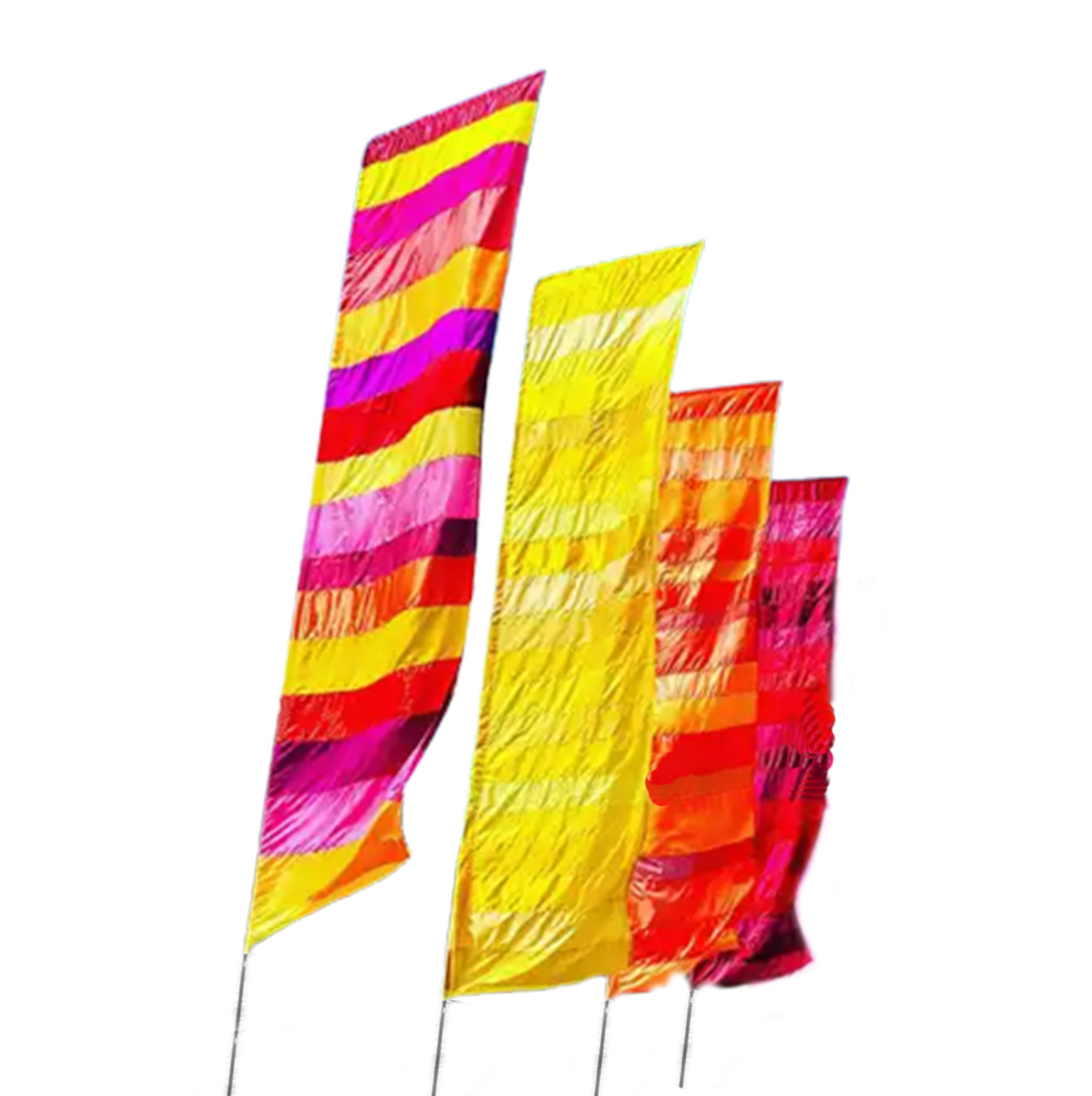Factory Direct Beachflags Mini Advertising Feather Flag With Spike Base