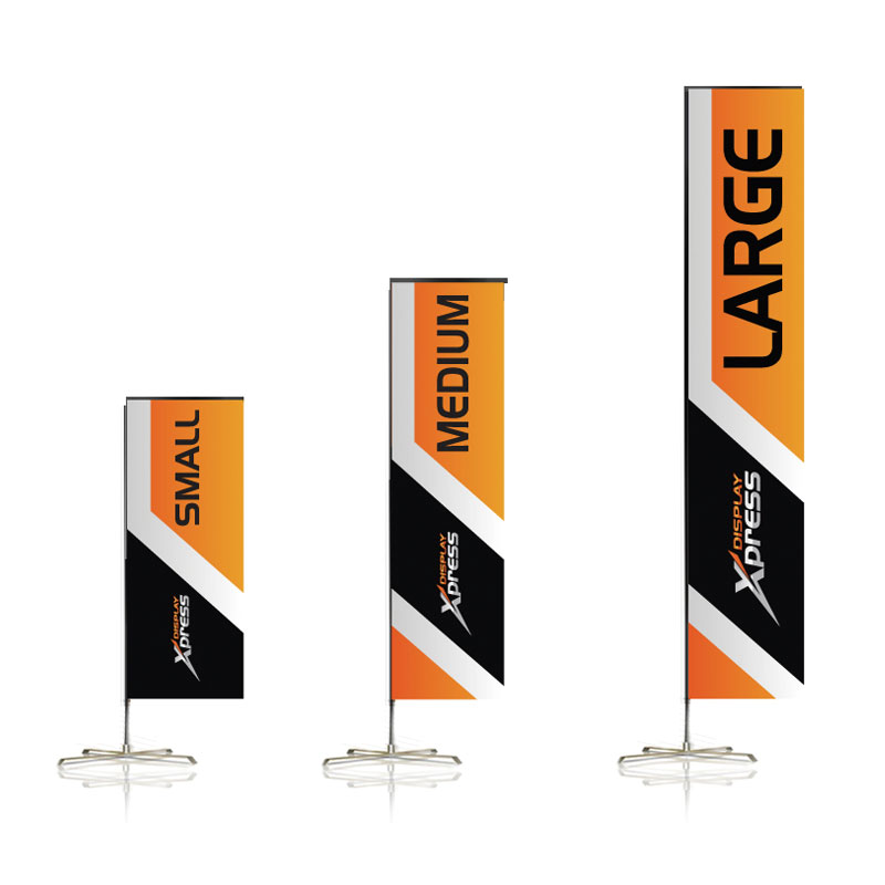 Custom High Quality Polyester Rectangular Flag for advertising