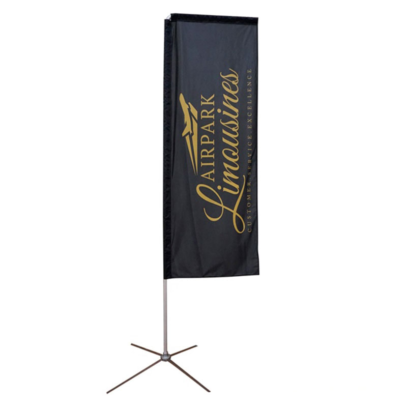 Feather Teardrop Rectangular Blade Outdoor Custom Logo Printing Flag