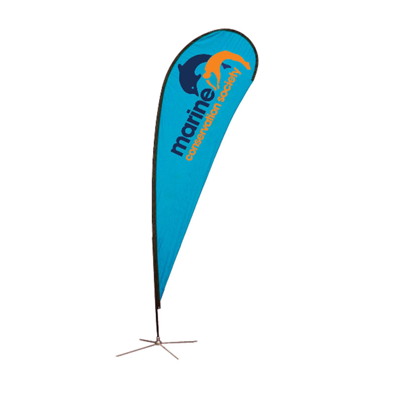 Fast delivery feather flag banner Teardrop beach stand flags banners custom advertising beach flags